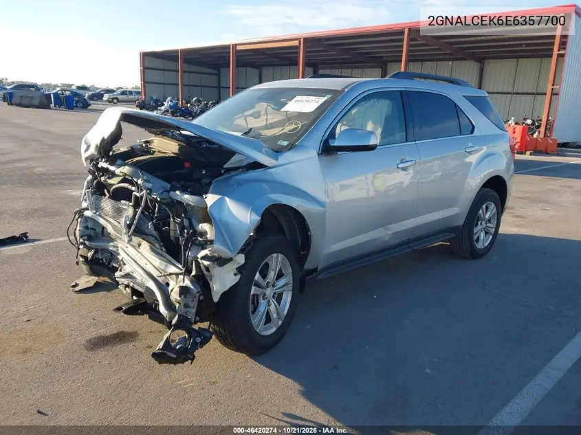 2014 CHEVROLET EQUINOX VIN 2GNALCEK6E6357700 — фото 2