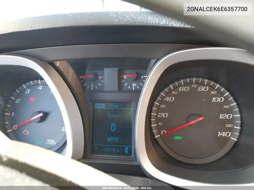 2014 CHEVROLET EQUINOX VIN 2GNALCEK6E6357700 — фото 7