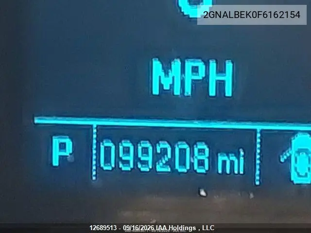 2015 CHEVROLET EQUINOX VIN 2GNALBEK0F6162154 — фото 16