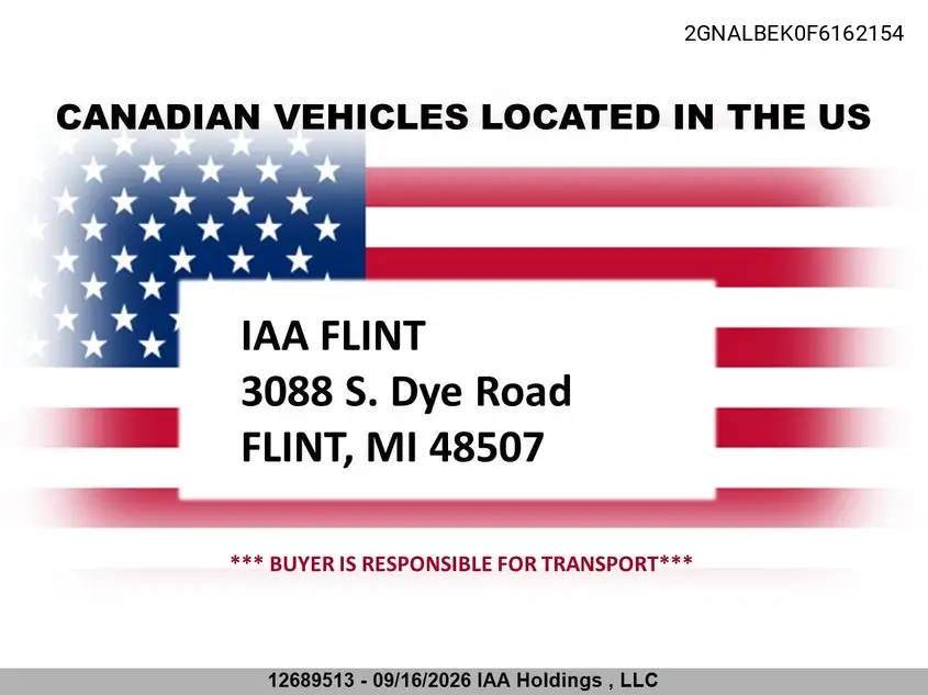 2015 CHEVROLET EQUINOX VIN 2GNALBEK0F6162154 — фото 2
