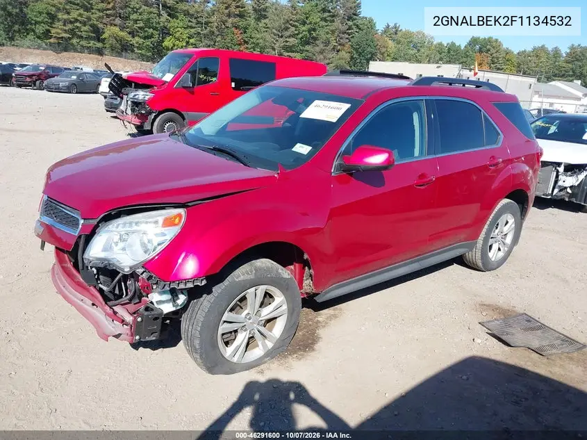 2015 CHEVROLET EQUINOX VIN 2GNALBEK2F1134532 — фото 2