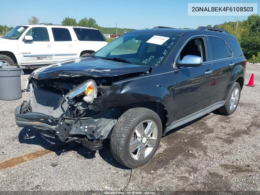 2015 CHEVROLET EQUINOX VIN 2GNALBEK4F6108503 — фото 2