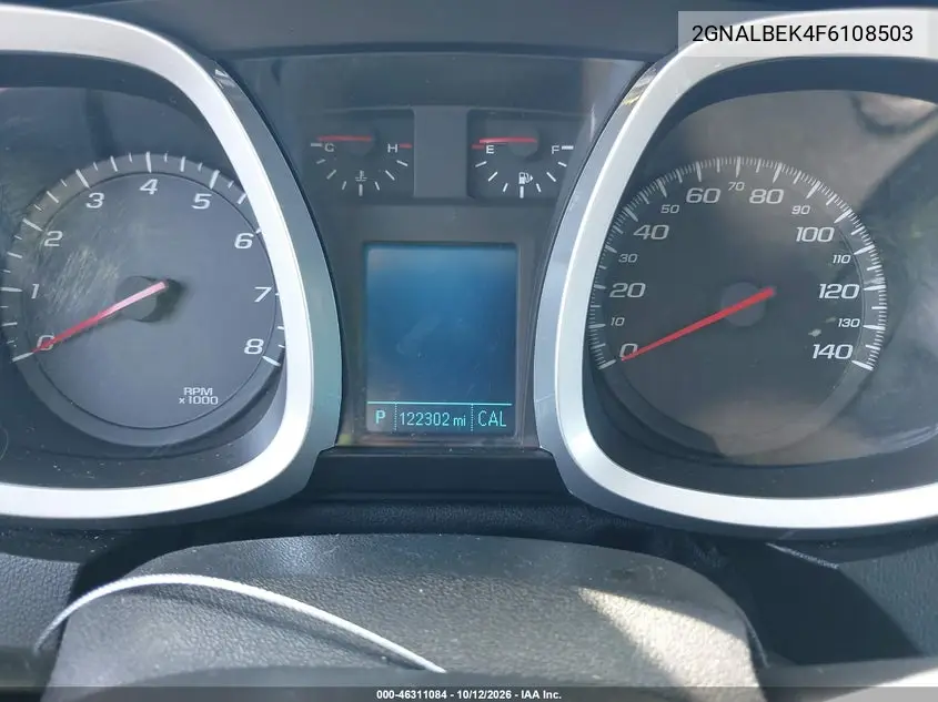 2015 CHEVROLET EQUINOX VIN 2GNALBEK4F6108503 — фото 7
