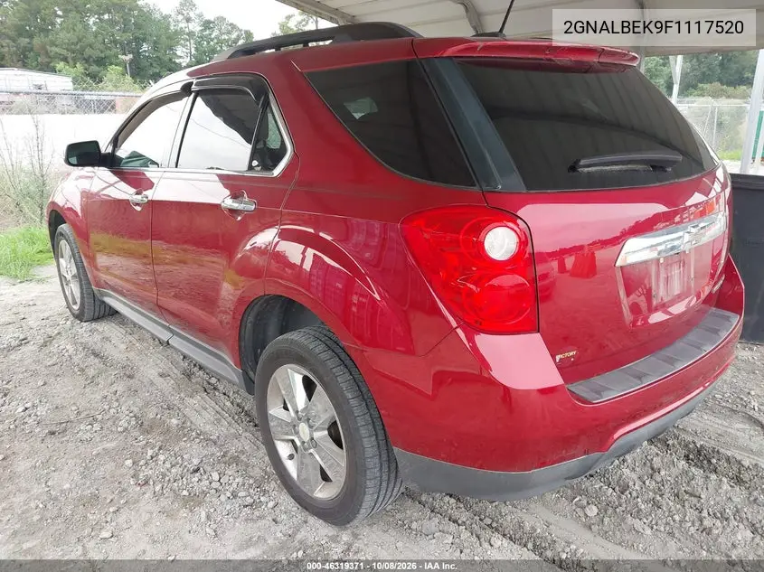 2015 CHEVROLET EQUINOX VIN 2GNALBEK9F1117520 — фото 3