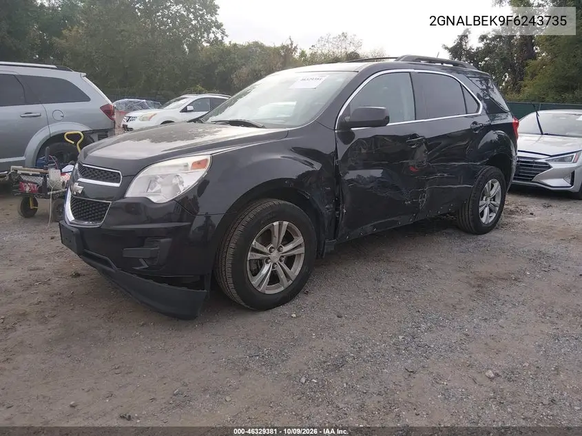 2015 CHEVROLET EQUINOX VIN 2GNALBEK9F6243735 — фото 2