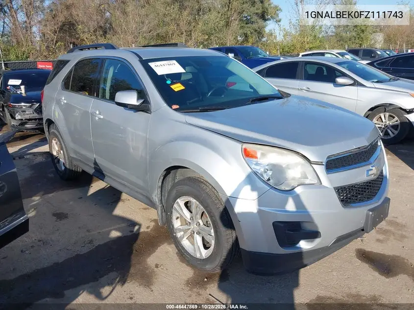 CHEVROLET EQUINOX 2015, VIN 1GNALBEK0FZ111743