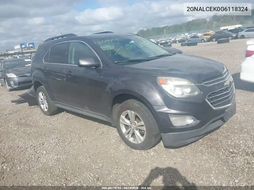 CHEVROLET EQUINOX 2016, VIN 2GNALCEK0G6118324