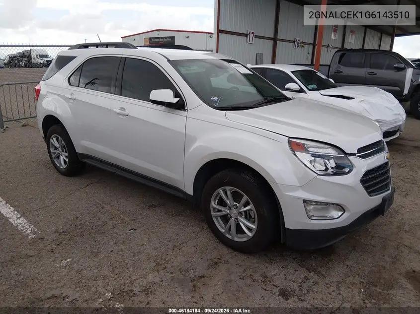CHEVROLET EQUINOX 2016, VIN 2GNALCEK1G6143510