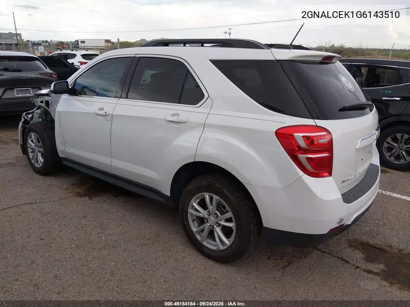 2016 CHEVROLET EQUINOX VIN 2GNALCEK1G6143510 — фото 3