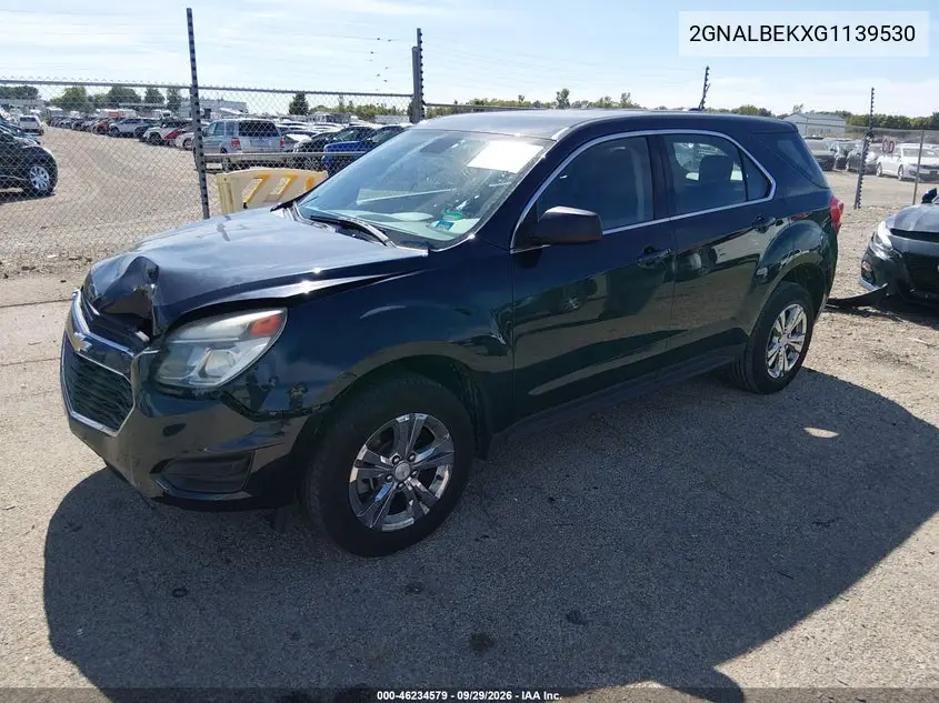 2016 CHEVROLET EQUINOX VIN 2GNALBEKXG1139530 — фото 2