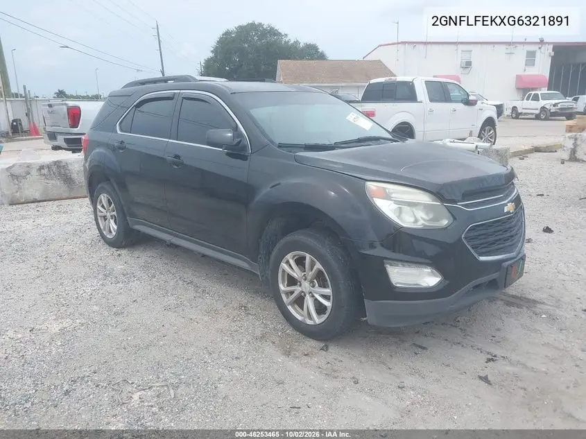 CHEVROLET EQUINOX 2016, VIN 2GNFLFEKXG6321891
