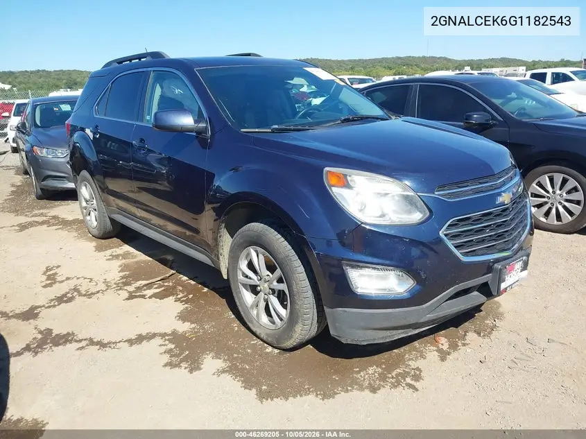CHEVROLET EQUINOX 2016, VIN 2GNALCEK6G1182543