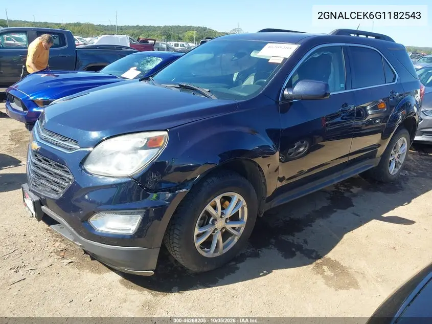 2016 CHEVROLET EQUINOX VIN 2GNALCEK6G1182543 — фото 2