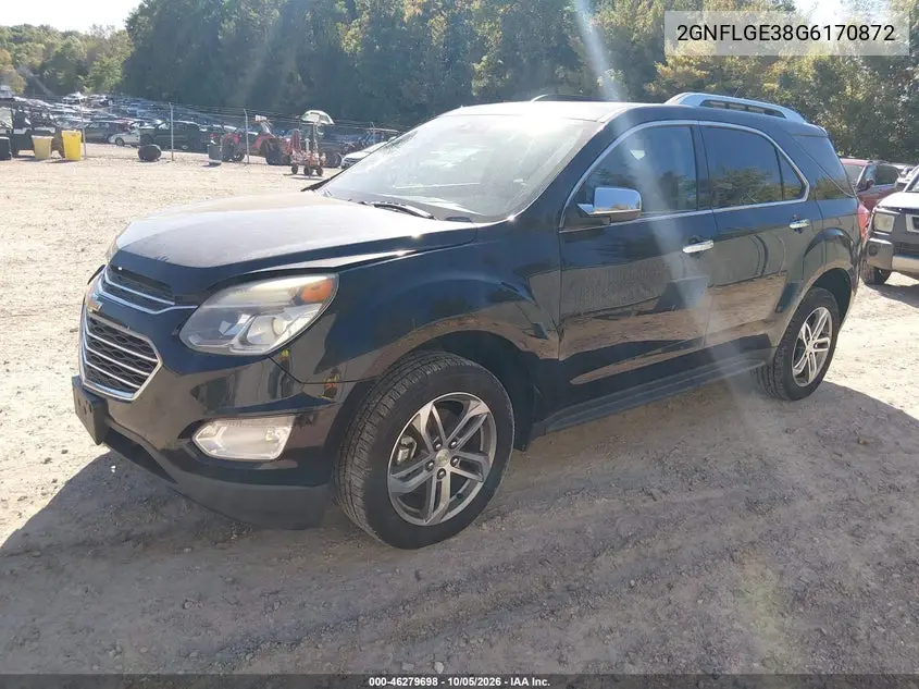 2016 CHEVROLET EQUINOX VIN 2GNFLGE38G6170872 — фото 2