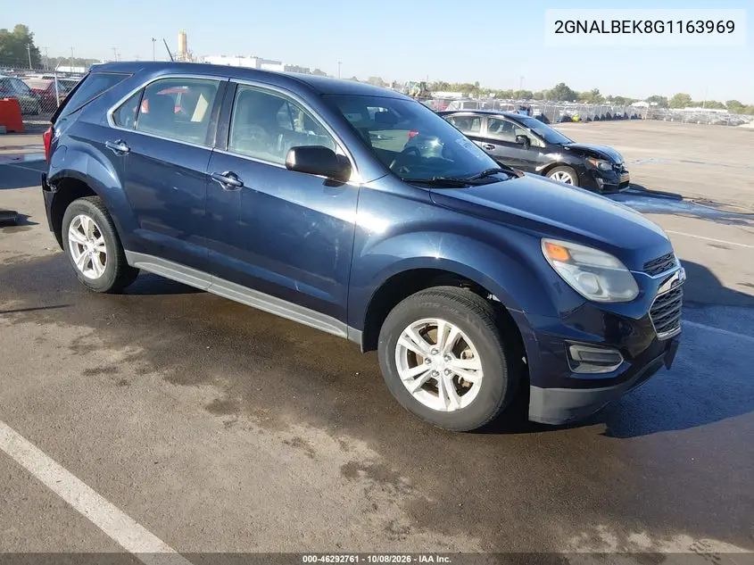 CHEVROLET EQUINOX 2016, VIN 2GNALBEK8G1163969