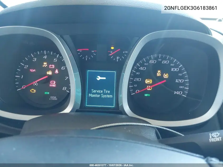 2016 CHEVROLET EQUINOX VIN 2GNFLGEK3G6183861 — фото 7
