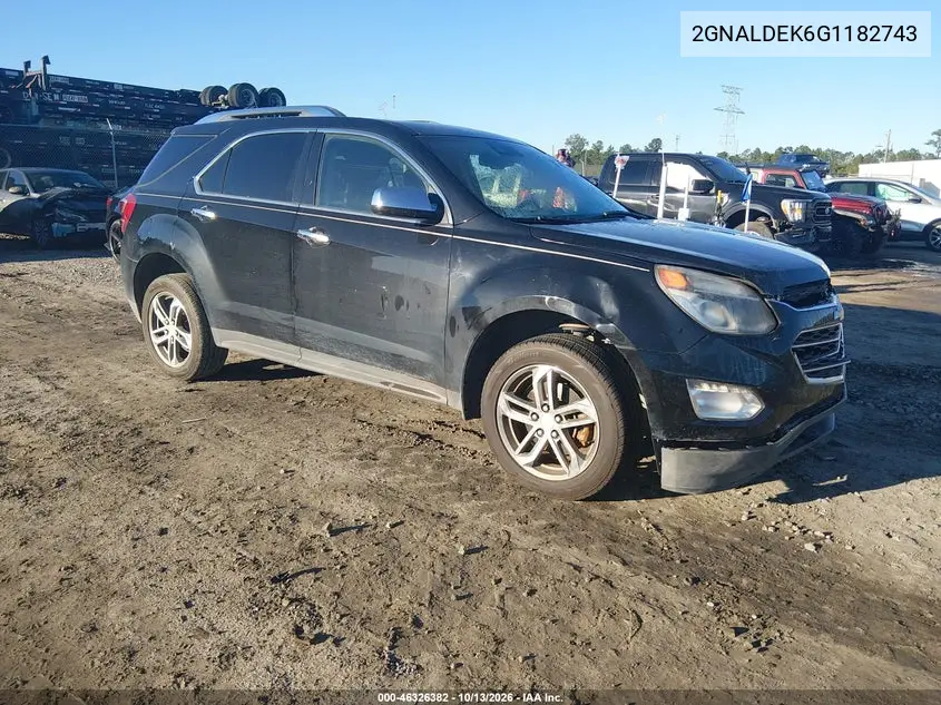 CHEVROLET EQUINOX 2016, VIN 2GNALDEK6G1182743