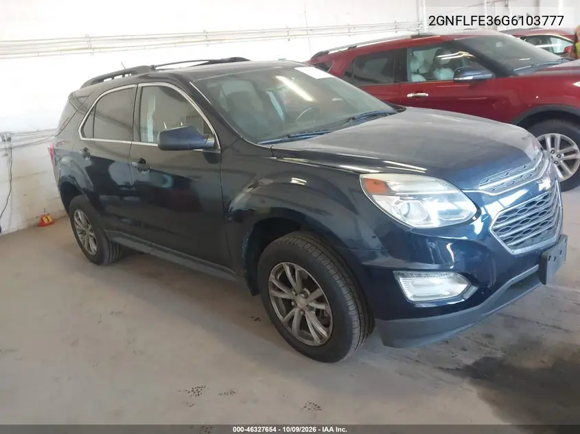 CHEVROLET EQUINOX 2016, VIN 2GNFLFE36G6103777