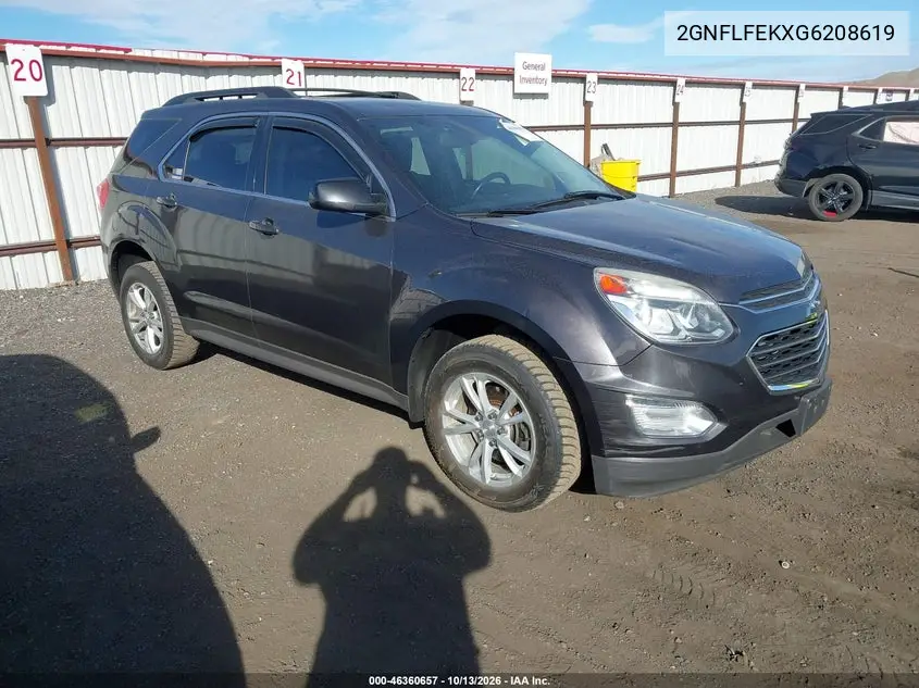 CHEVROLET EQUINOX 2016, VIN 2GNFLFEKXG6208619