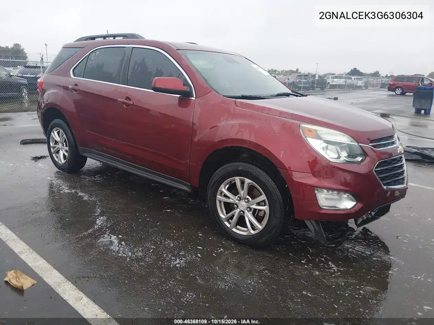 CHEVROLET EQUINOX 2016, VIN 2GNALCEK3G6306304