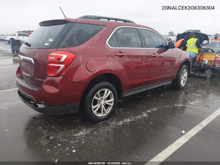 2016 CHEVROLET EQUINOX VIN 2GNALCEK3G6306304 — фото 4