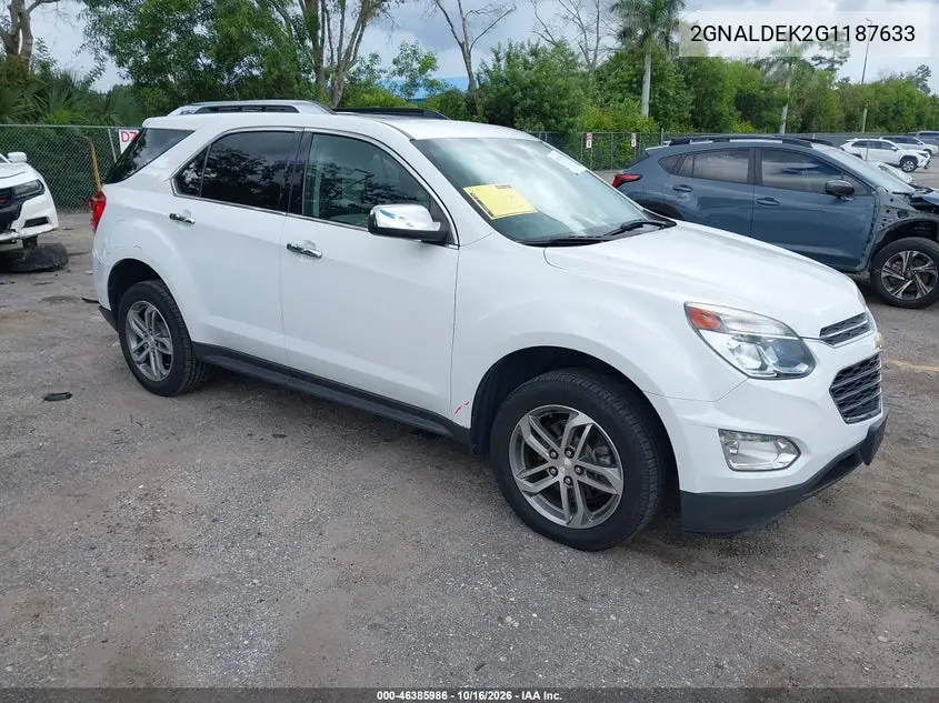 CHEVROLET EQUINOX 2016, VIN 2GNALDEK2G1187633