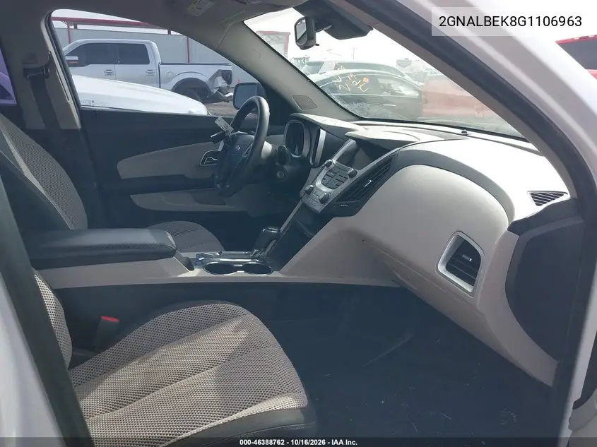 2016 CHEVROLET EQUINOX VIN 2GNALBEK8G1106963 — фото 5