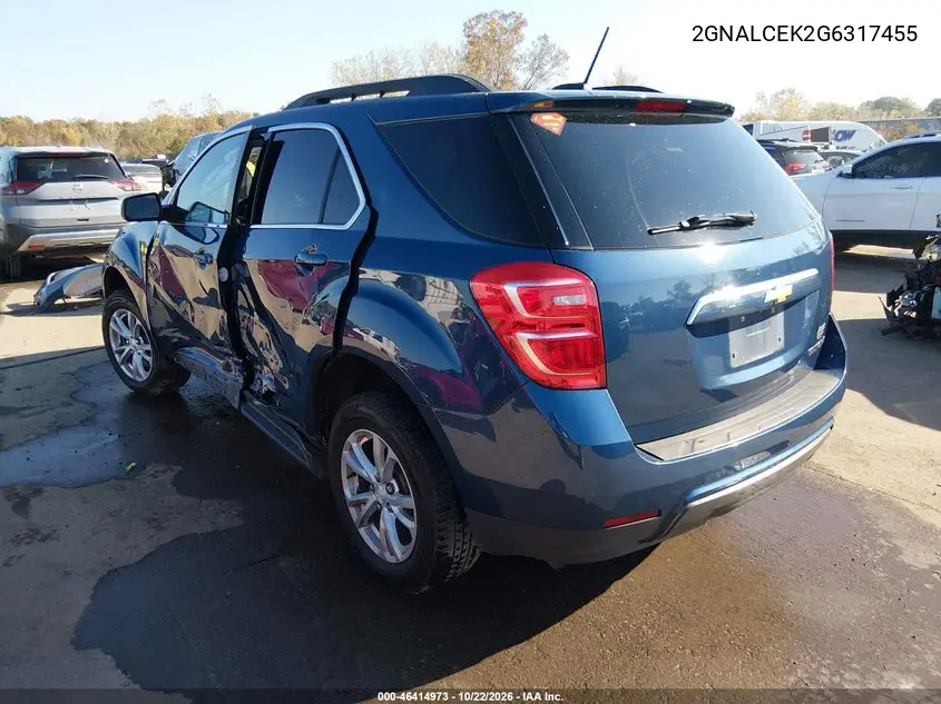 2016 CHEVROLET EQUINOX VIN 2GNALCEK2G6317455 — фото 3