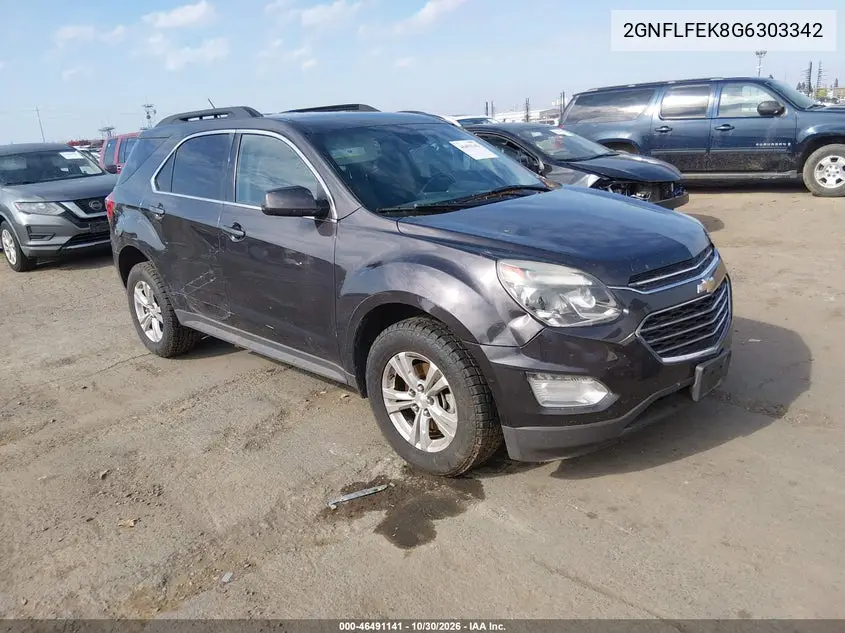 CHEVROLET EQUINOX 2016, VIN 2GNFLFEK8G6303342