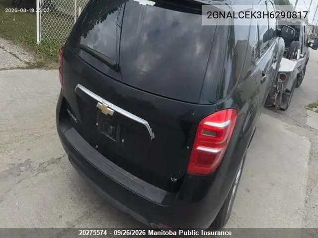 2017 CHEVROLET EQUINOX VIN 2GNALCEK3H6290817 — фото 3