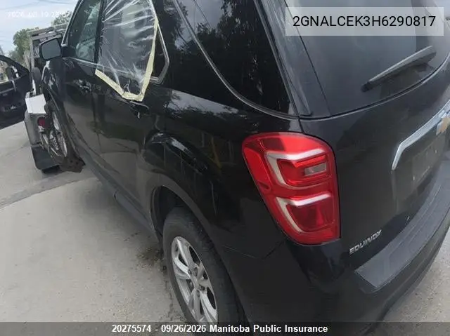 2017 CHEVROLET EQUINOX VIN 2GNALCEK3H6290817 — фото 4