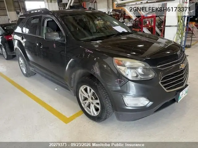 CHEVROLET EQUINOX 2017, VIN 2GNFLFEK8H6173371