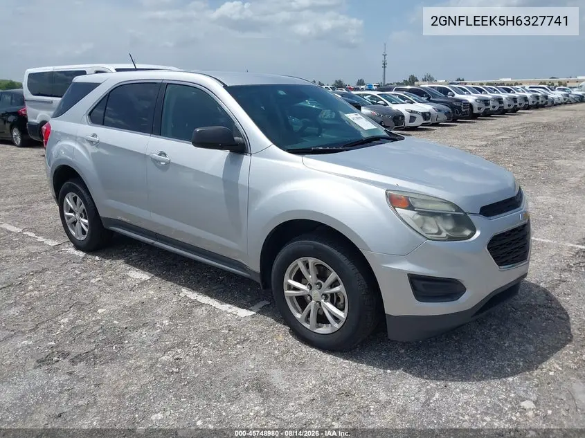 CHEVROLET EQUINOX 2017, VIN 2GNFLEEK5H6327741