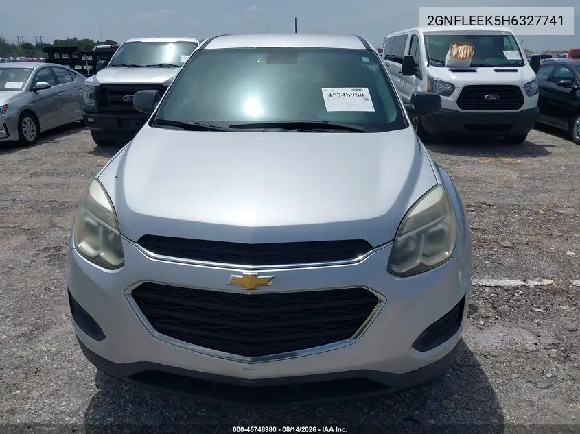 2017 CHEVROLET EQUINOX VIN 2GNFLEEK5H6327741 — фото 6