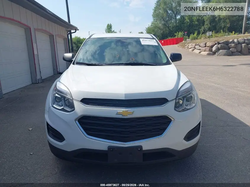 2017 CHEVROLET EQUINOX VIN 2GNFLEEK6H6322788 — фото 12