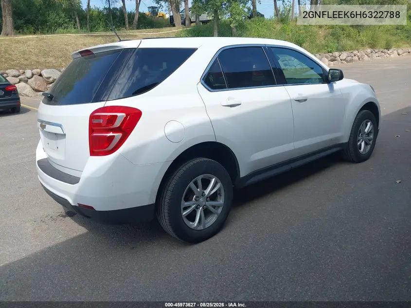 2017 CHEVROLET EQUINOX VIN 2GNFLEEK6H6322788 — фото 4