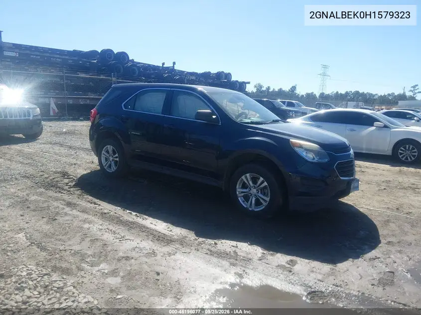 CHEVROLET EQUINOX 2017, VIN 2GNALBEK0H1579323