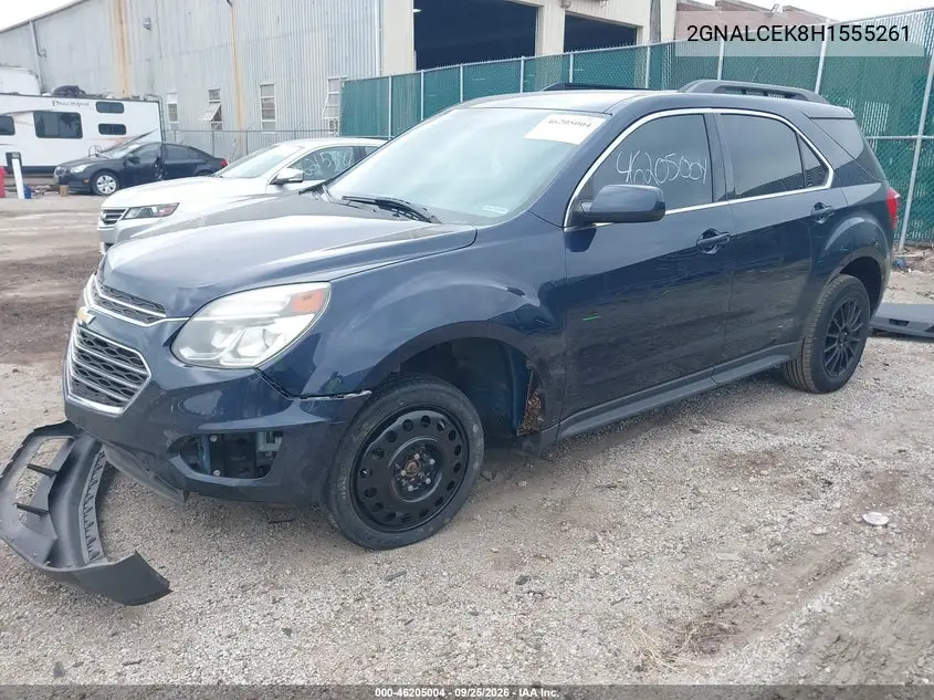 2017 CHEVROLET EQUINOX VIN 2GNALCEK8H1555261 — фото 2