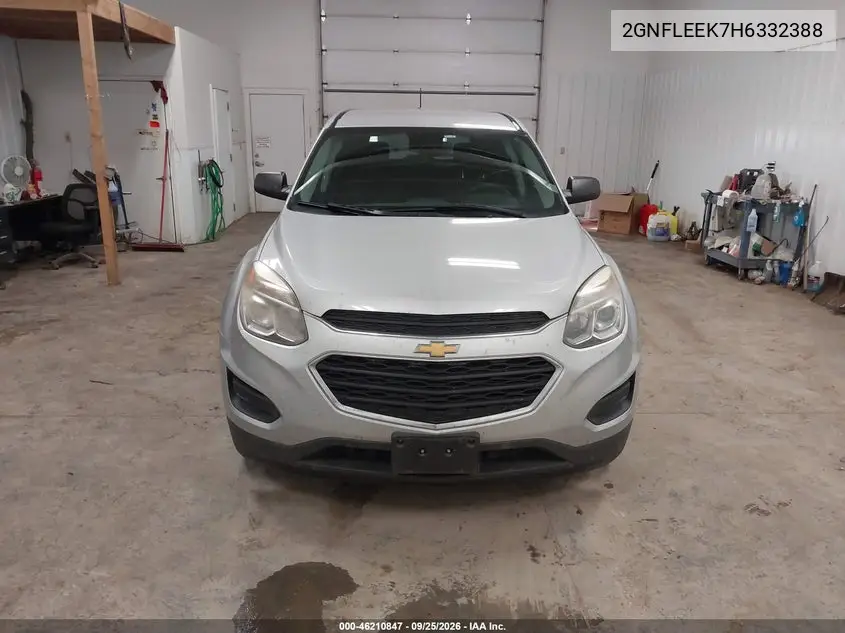 2017 CHEVROLET EQUINOX VIN 2GNFLEEK7H6332388 — фото 12