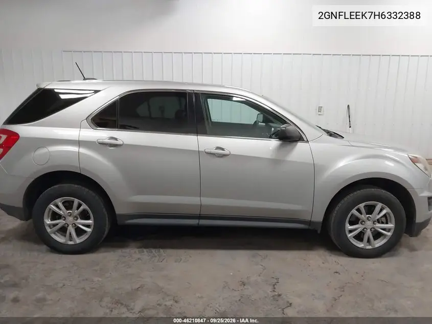2017 CHEVROLET EQUINOX VIN 2GNFLEEK7H6332388 — фото 13