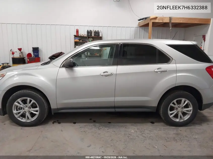 2017 CHEVROLET EQUINOX VIN 2GNFLEEK7H6332388 — фото 14