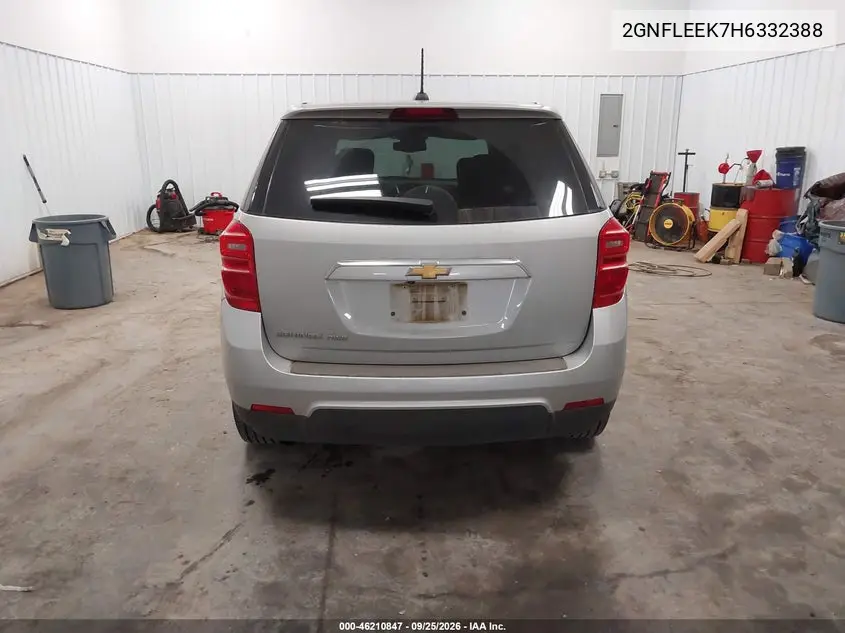 2017 CHEVROLET EQUINOX VIN 2GNFLEEK7H6332388 — фото 16