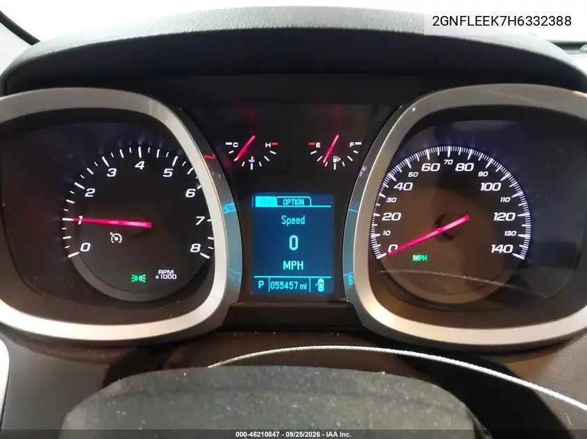 2017 CHEVROLET EQUINOX VIN 2GNFLEEK7H6332388 — фото 7