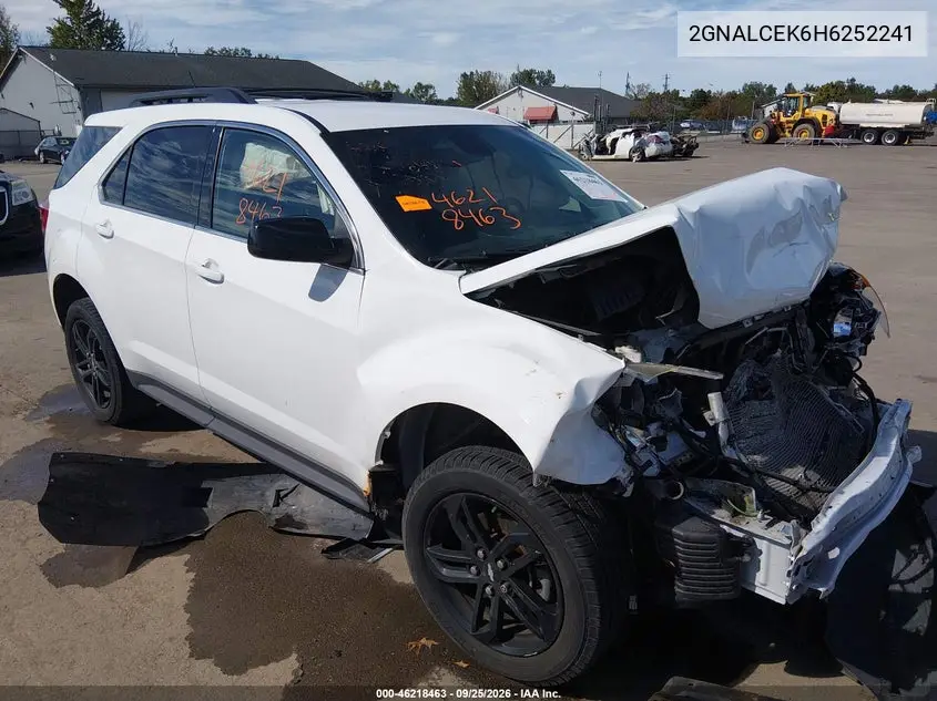 CHEVROLET EQUINOX 2017, VIN 2GNALCEK6H6252241