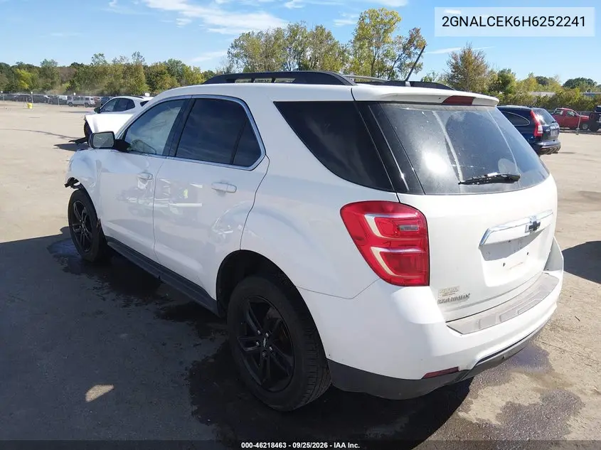 2017 CHEVROLET EQUINOX VIN 2GNALCEK6H6252241 — фото 3