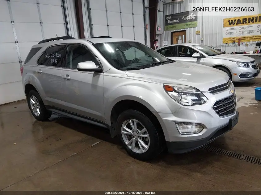 CHEVROLET EQUINOX 2017, VIN 2GNFLFEK2H6226663