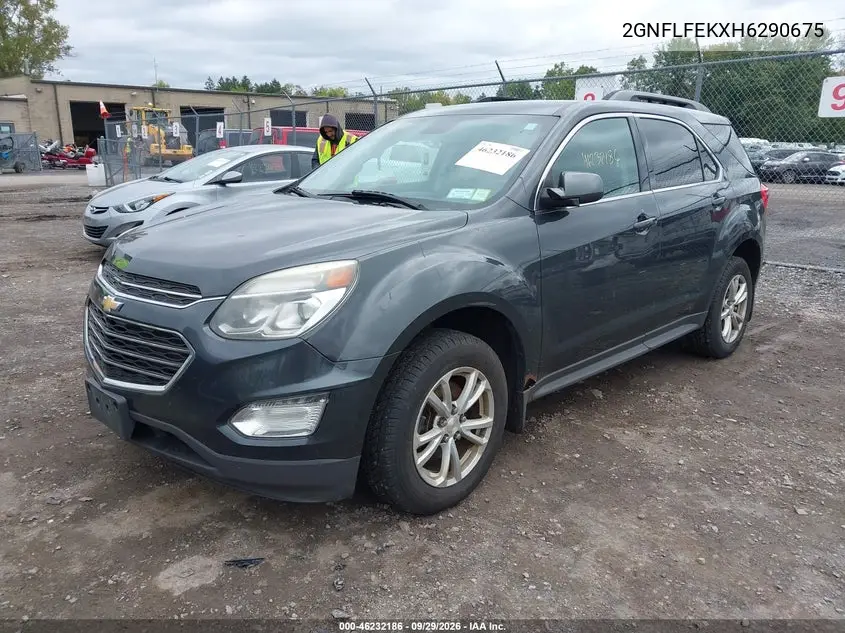 2017 CHEVROLET EQUINOX VIN 2GNFLFEKXH6290675 — фото 2