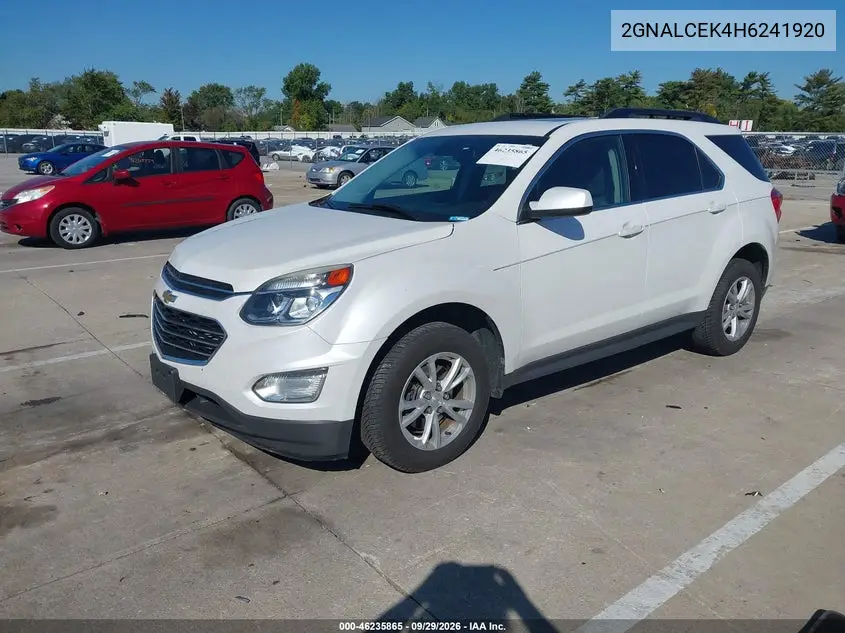 2017 CHEVROLET EQUINOX VIN 2GNALCEK4H6241920 — фото 2