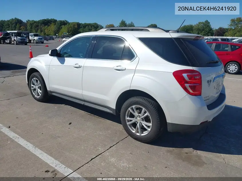 2017 CHEVROLET EQUINOX VIN 2GNALCEK4H6241920 — фото 3