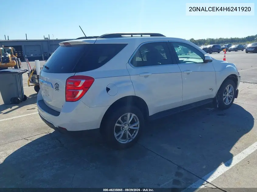 2017 CHEVROLET EQUINOX VIN 2GNALCEK4H6241920 — фото 4